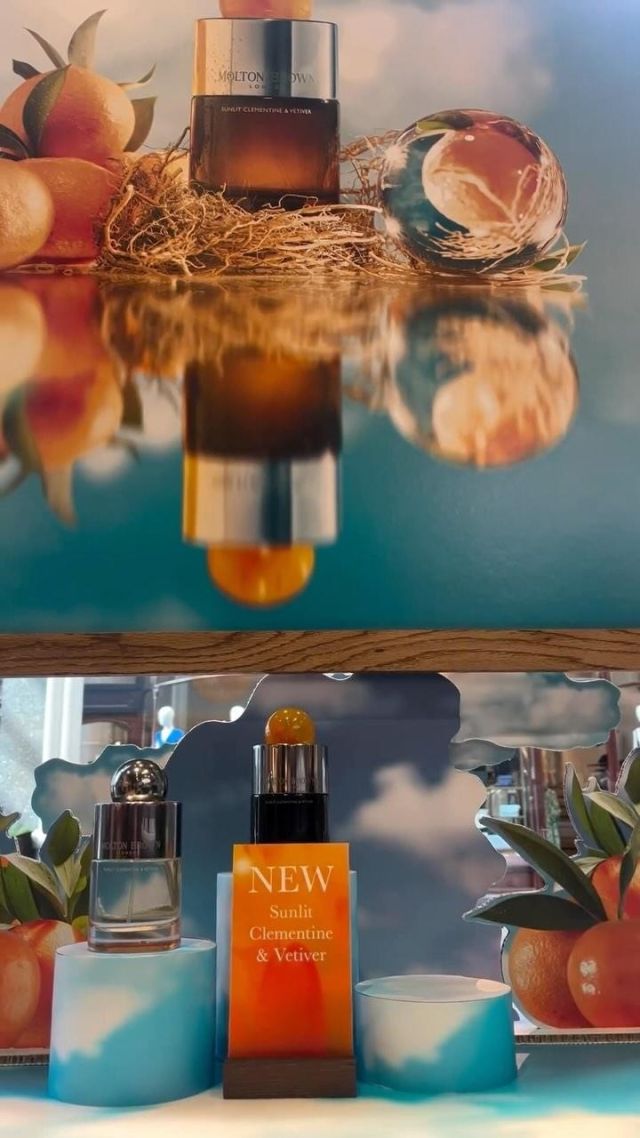 Beaming, Zesty, Feel-good @moltonbrown 🍊  The all-new Sunlit Clementine & Vetiver collection is made for all… think citrus and woody, a scent that transports you to the rolling hills of ripe trees under a golden sunset. Grounded by smoky sustainabily grown Bourbon vetiver.  📍 5-7 Queen Victoria Street