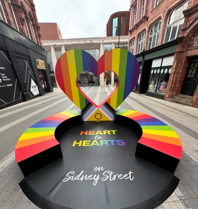 Heart to Hearts ❤️ 
Swipe for an adorable surprise! 

As a sponsor of @leedsprideofficial 2025, we're celebrating diversity and inclusion with our new Heart to Hearts activation, located on Sidney Street, in collaboration with local charity @outtogetherlgbt.

Take a seat, spark conversation, and support their mission to combat loneliness among older LGBTQ+ people in the area!🏳️‍🌈

#VictoriaLeedsPride